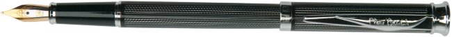 Перьевая ручка Pierre Cardin Tresor гравировка, черный лак, хром Перьевая ручка Pierre Cardin Tresor гравировка, черный лак, хром
