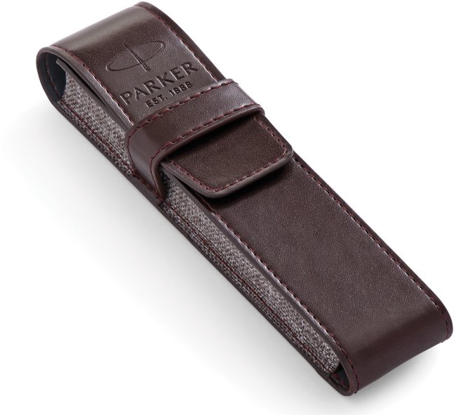 Набор: Перьевая ручка Parker Sonnet LaqBlack CT, чехол для ручки, подарочная коробка 