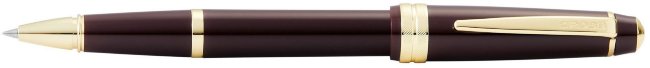Ручка-роллер Bailey Light Polished Burgundy Resin and Gold Ton