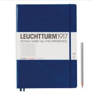 Записная книжка Leuchtturm Master A4+ (в клетку), 235 стр., твердая обложка, темно-синяя