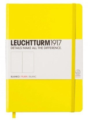 Записная книжка Leuchtturm A5 (нелинованная), 251 стр., твердая обложка, лимонная Записная книжка Leuchtturm A5 (нелинованная), 251 стр., твердая обложка, лимонная