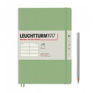Записная книжка Leuchtturm Composition В5 (в линейку), 123 стр., мягкая обложка, пастельно-зеленая