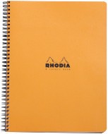 Тетрадь Rhodia 4 Colors Book на спирали, A4+, клетка, с разделителями, 80 г, оранжевый