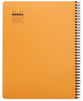 Тетрадь Rhodia 4 Colors Book на спирали, A4+, клетка, с разделителями, 80 г, оранжевый Тетрадь Rhodia 4 Colors Book на спирали, A4+, клетка, с разделителями, 80 г, оранжевый