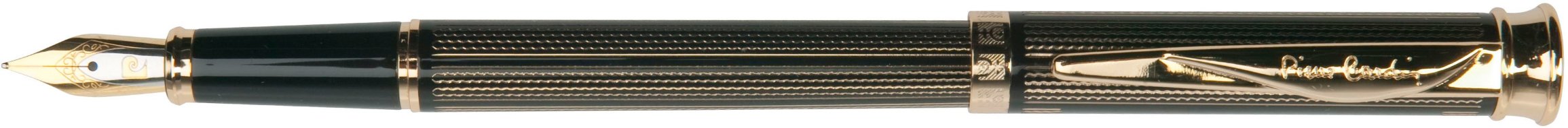 Перьевая ручка Pierre Cardin Tresor гравировка, черный лак, позолота