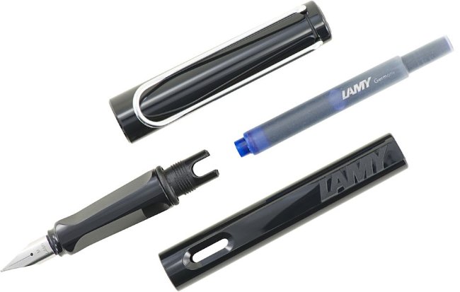 Перьевая ручка Lamy safari, черный Перьевая ручка Lamy safari, черный