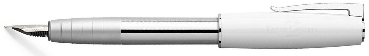 Перьевая ручка Faber-Castell Loom Piano M, EF, F, B, картонная коробка, белый