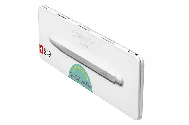 Ручка шариковая Carandache Office 849 Claim your style, бирюзовый матовый, подарочная коробка