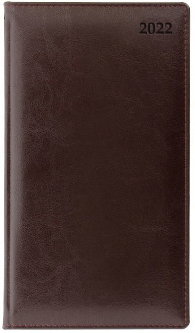 Еженедельник Letts GLOBAL DELUXE A6 натуральная кожа, белые страницы, бургунди