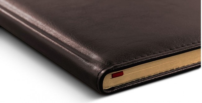 Еженедельник Letts GLOBAL DELUXE A6 натуральная кожа, белые страницы, бургунди