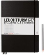 Записная книжка Leuchtturm Master A4+ (в клетку), 235 стр., твердая обложка, черная