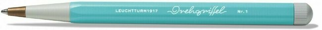 Ручка шариковая Leuchtturm Drehgriffel Nr. 1, бирюзовый, чернила в комплекте (королевский синий)