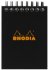 Блокнот Rhodia Classic на спирали, A7, клетка, 80 г, черный