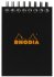 Блокнот Rhodia Classic на спирали, A7, клетка, 80 г, черный