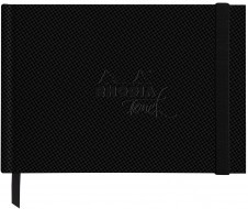 Альбом для акварели Rhodia Touch в твердой обложке, A6 пейзаж, 300 г, черный