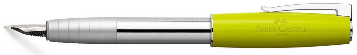 Перьевая ручка Faber-Castell Loom Piano M, EF, F, B, картонная коробка, желтый
