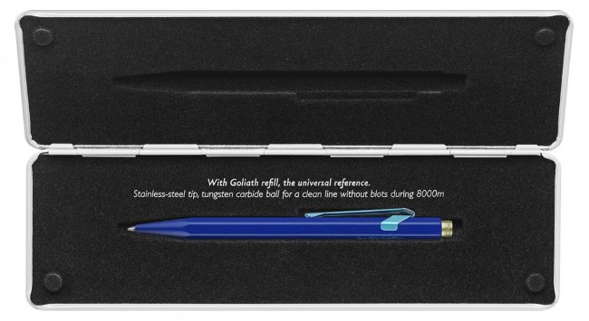 Ручка шариковая Carandache Office 849 Claim your style, синий ультрамарин матовый, подарочная коробка Ручка шариковая Carandache Office 849 Claim your style, синий ультрамарин матовый, подарочная коробка