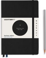 Записная книжка Leuchtturm Bauhaus Edition А5 (в точку), 251 стр., твердая обложка, черная