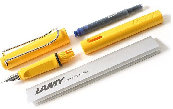 Перьевая ручка Lamy safari, желтый Перьевая ручка Lamy safari, желтый