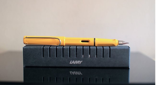 Перьевая ручка Lamy safari, желтый Перьевая ручка Lamy safari, желтый