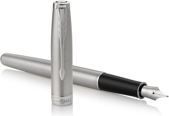 Набор: Перьевая ручка Parker Sonnet Stainless Steel CT, блокнот, подарочная коробка Набор: Перьевая ручка Parker Sonnet Stainless Steel CT, блокнот, подарочная коробка