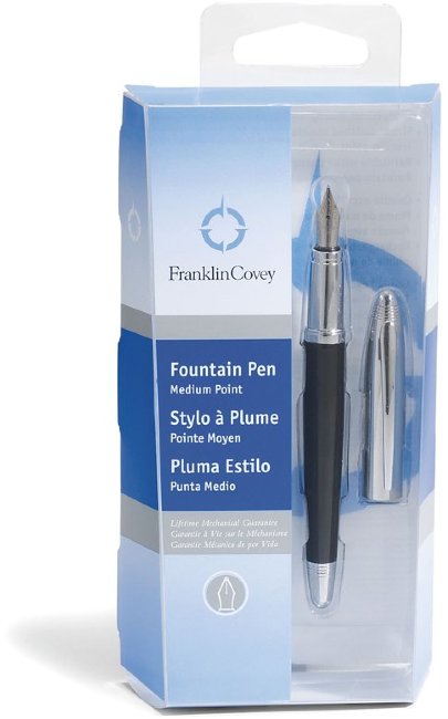 Перьевая ручка Franklin Covey, Lexington Black в розничной упаковке