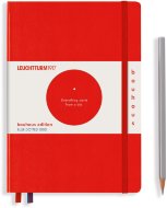 Записная книжка Leuchtturm Bauhaus Edition А5 (в точку), 251 стр., твердая обложка, красная