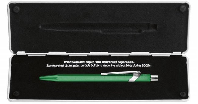 Ручка шариковая Carandache POPLINE Metal-X, зеленая Ручка шариковая Carandache POPLINE Metal-X, зеленая