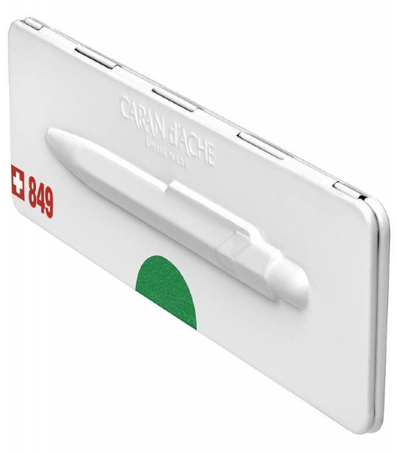 Ручка шариковая Carandache POPLINE Metal-X, зеленая Ручка шариковая Carandache POPLINE Metal-X, зеленая