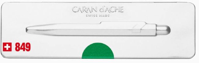 Ручка шариковая Carandache POPLINE Metal-X, зеленая Ручка шариковая Carandache POPLINE Metal-X, зеленая