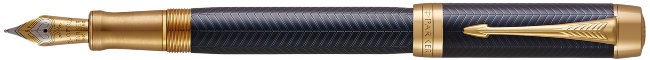 Перьевая ручка Parker Duofold F307 Prestige Centennial Blue Chevron GT Перьевая ручка Parker Duofold F307 Prestige Centennial Blue Chevron GT