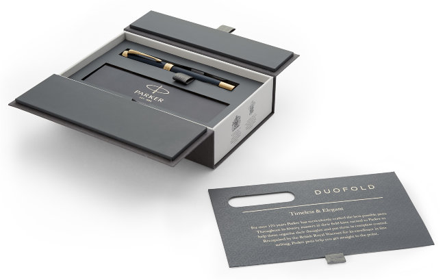 Перьевая ручка Parker Duofold F307 Prestige Centennial Blue Chevron GT Перьевая ручка Parker Duofold F307 Prestige Centennial Blue Chevron GT