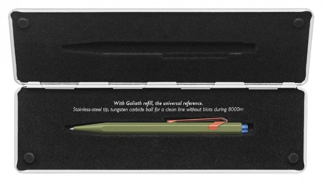 Ручка шариковая Carandache Office 849 Claim your style, хаки матовый, подарочная коробка Ручка шариковая Carandache Office 849 Claim your style, хаки матовый, подарочная коробка