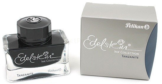 Флакон с чернилами для ручек перьевых Pelikan Edelstein EIBS Tanzanite, темно-синий,  50 мл Флакон с чернилами для ручек перьевых Pelikan Edelstein EIBS Tanzanite, темно-синий,  50 мл
