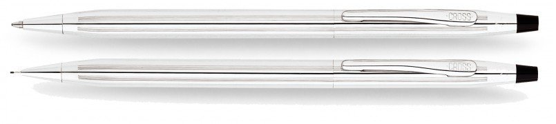 Набор Сross Century II: шариковая ручка и механический карандаш, Lustrous Chrome