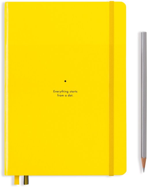 Записная книжка Leuchtturm Bauhaus Edition А5 (в точку), 251 стр., твердая обложка, лимонная Записная книжка Leuchtturm Bauhaus Edition А5 (в точку), 251 стр., твердая обложка, лимонная