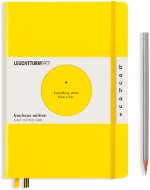 Записная книжка Leuchtturm Bauhaus Edition А5 (в точку), 251 стр., твердая обложка, лимонная