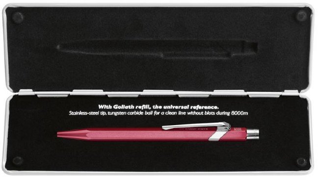 Ручка шариковая Carandache POPLINE Metal-X, красная Ручка шариковая Carandache POPLINE Metal-X, красная