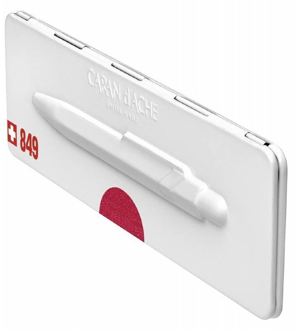 Ручка шариковая Carandache POPLINE Metal-X, красная Ручка шариковая Carandache POPLINE Metal-X, красная