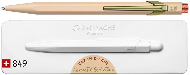 Ручка шариковая Carandache Office 849 Claim your style, бежевый матовый, подарочная коробка Ручка шариковая Carandache Office 849 Claim your style, бежевый матовый, подарочная коробка