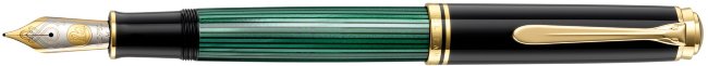 Перьевая ручка Pelikan Souveraen M 1000, черный/зеленый, подарочная коробка Перьевая ручка Pelikan Souveraen M 1000, черный/зеленый, подарочная коробка
