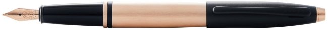 Перьевая ручка Cross Calais Brushed Rose Gold Plate and Black Lacquer Перьевая ручка Cross Calais Brushed Rose Gold Plate and Black Lacquer