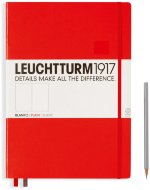 Записная книжка Leuchtturm Master A4+ (нелинованная), 235 стр., твердая обложка, красная