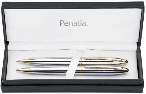 Набор Penatia Greenwich: шариковая ручка и карандаш, Black (pn0041-1 ...