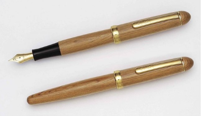 Ручка перьевая Platinum #3776 Yakusugi (кедр)