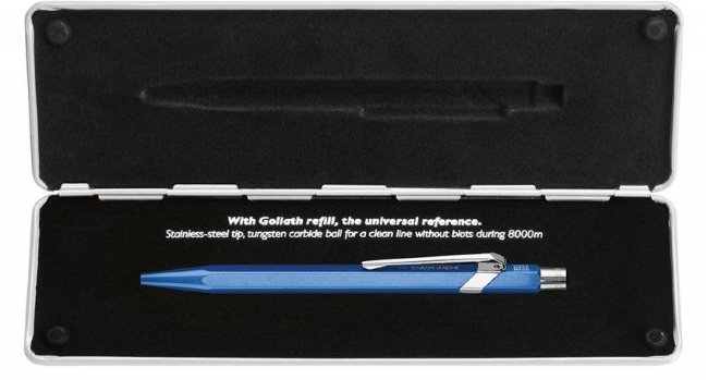 Ручка шариковая Carandache POPLINE Metal-X, синяя Ручка шариковая Carandache POPLINE Metal-X, синяя