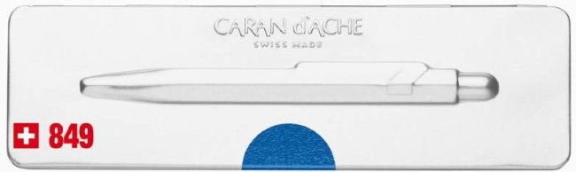 Ручка шариковая Carandache POPLINE Metal-X, синяя Ручка шариковая Carandache POPLINE Metal-X, синяя