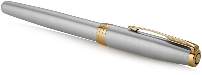 Ручка-роллер Parker Sonnet Core T527, Stainless Steel GT