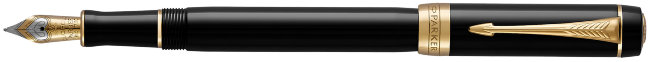 Перьевая ручка Parker Duofold F74 International Black GT Перьевая ручка Parker Duofold F74 International Black GT