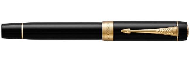 Перьевая ручка Parker Duofold F74 International Black GT Перьевая ручка Parker Duofold F74 International Black GT